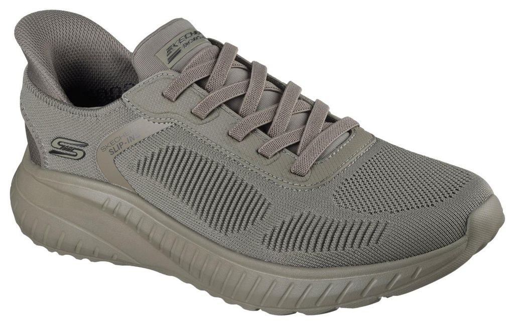 SKECHERS Herren Slip-Ins BOBS Sport Squad Chaos Sneaker 118312 OLV Olive, Schuhgröße:45 EU