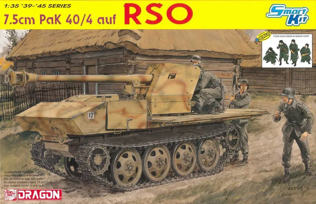 Dragon 6640 Pak 40/4 sur RSO Smart Kit Maquette Militaire 1:35