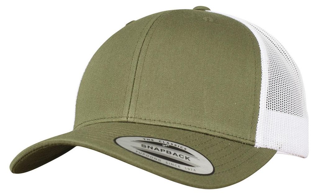 Classic - Trucker Cap Zweifarbig FK1772 (Einheitsgröße) (Graubraun/Weiß)