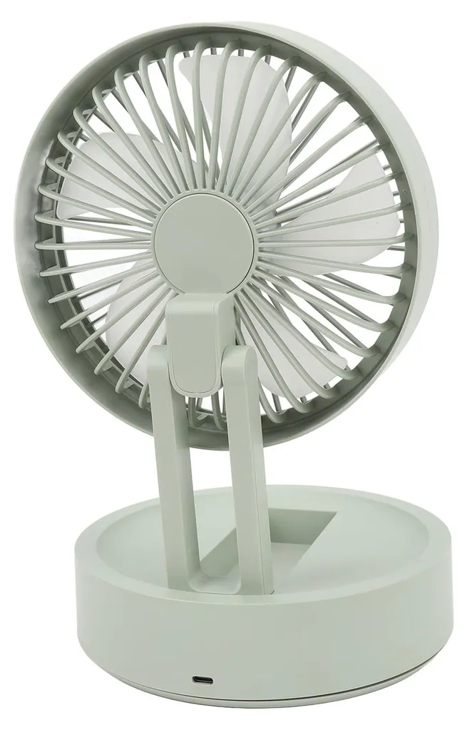 Ventilateur de bureau pliable avec écran numérique et télécommande USB - 5