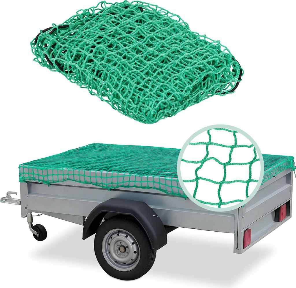 Siatka do przyczepy Relaxdays, rozciągliwa do wymiarów 2x3 Zdjęcie produktu 