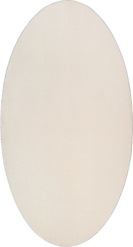 Teppich "HUARTE" Beige 100x200 cm Oval, Designerteppiche DesignMöbel Neu