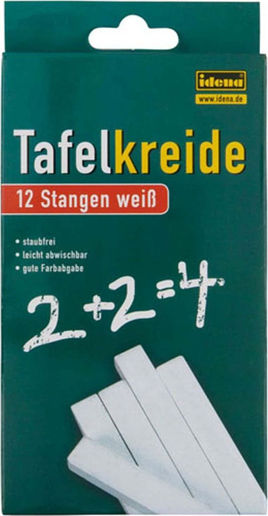 Idena 621721 12 Tafelkreiden wei? Produktbild 