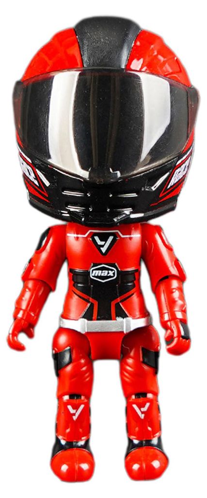 Verwandlungsfähige Motorradfahrer-Figur mit verformbarem Helm, Rennfahrer-Actionfigur mit beweglichen Gelenken, Schreibtischdekoration