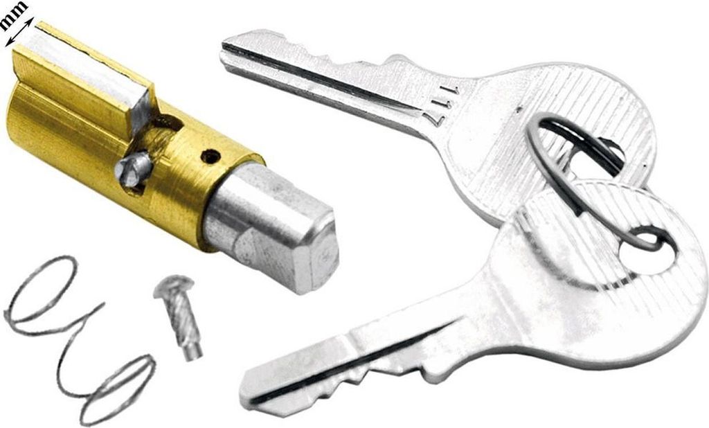 Lenk- und Gepäckfachschloss 6mm kompatibel für Vespa V50, PV125, ET3, PX, Rally