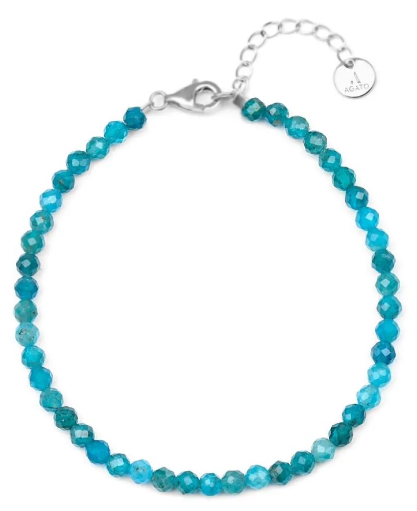 Bracelet minéral d'apatite anti-stress pour retrouver le calme