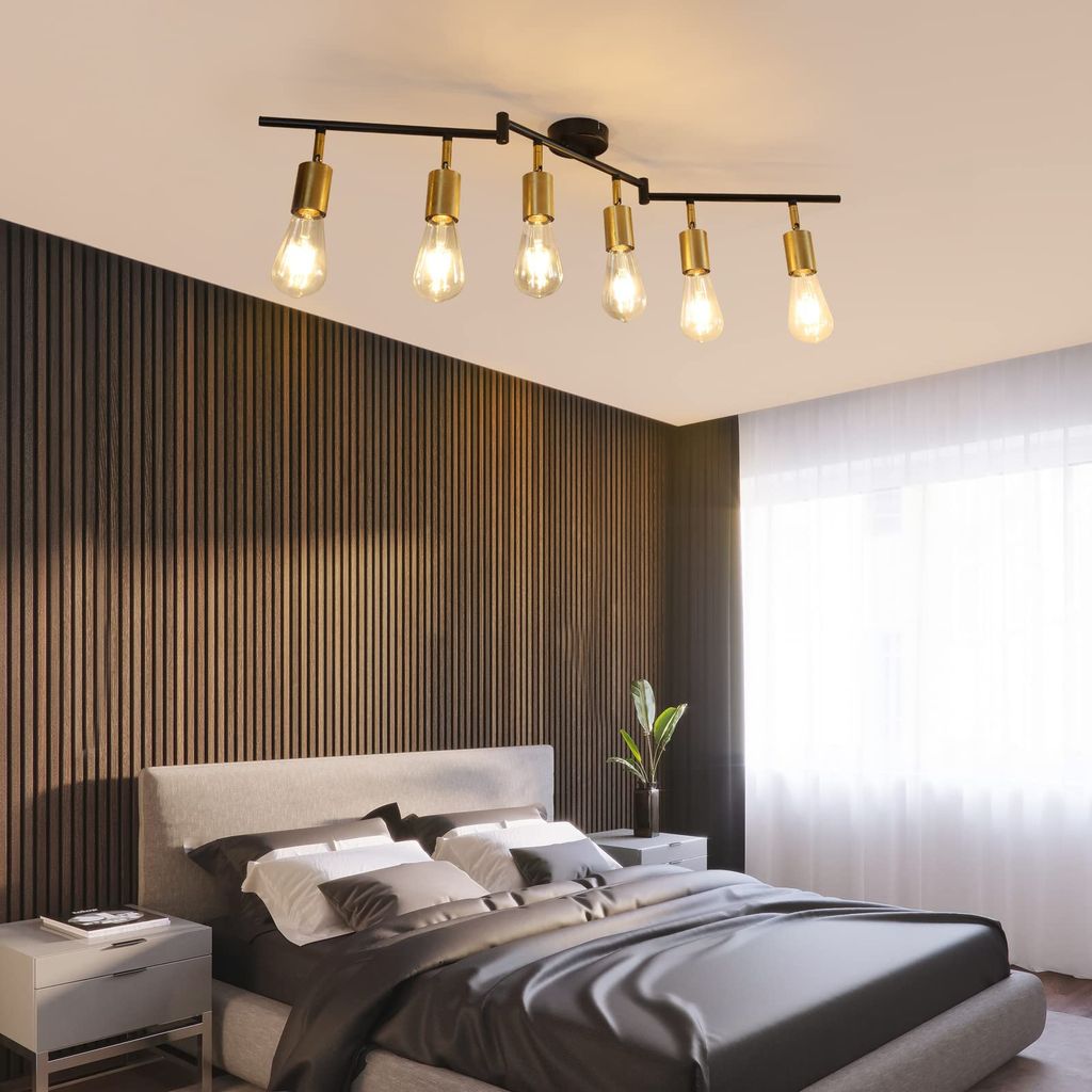 ZMH Deckenleuchte Schwarz  Wohnzimmer Deckenstrahler mit 6 Produktbild 9