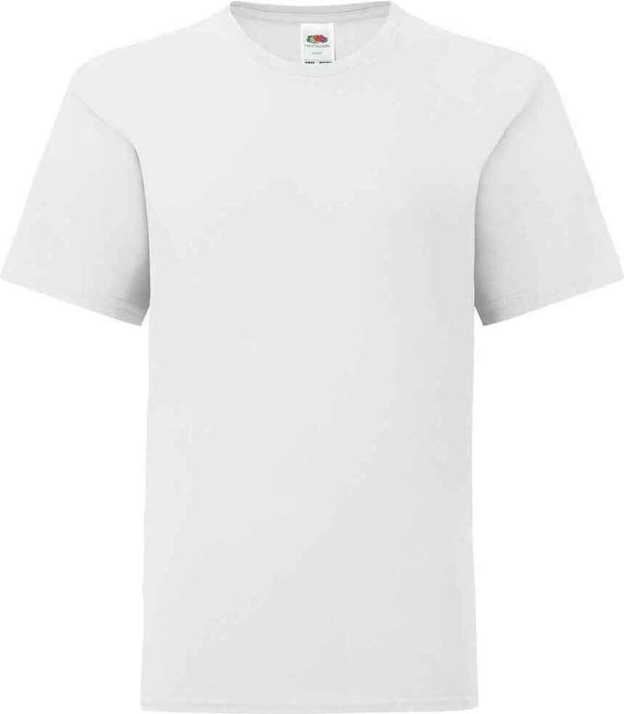 Fruit of the Loom - "Iconic" T-Shirt für Kinder BC5574 (128) (Weiß)