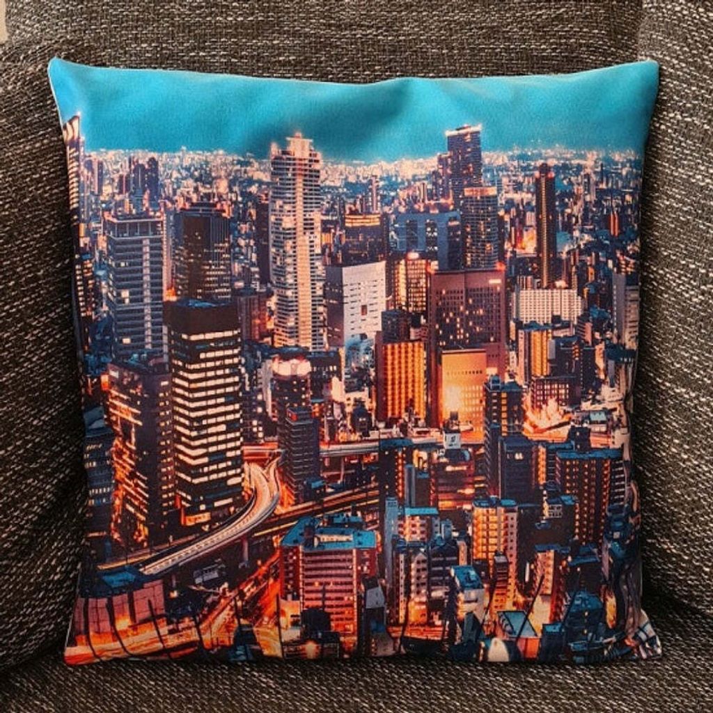 Kissenbezug Japan / Tokyo bei Nacht - 45cm x 45cm