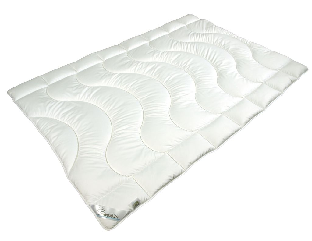 Sympathica Microfaser Feinbatist Duo-Steppbett 155x220 cm Ganzjahresdecke 1200 g