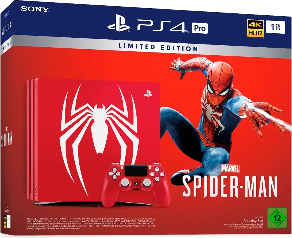 PlayStation®4 1TB PRO Limited Edition + Marvel's Spider-Man