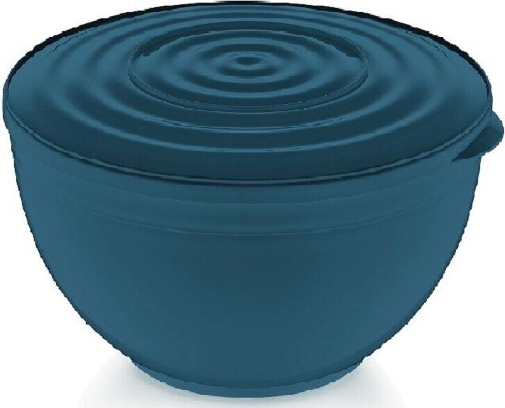 MICHELINO Rührschüssel mit Deckel Schüssel Salatschale Spülmaschinengeeignet 5500ml Blau