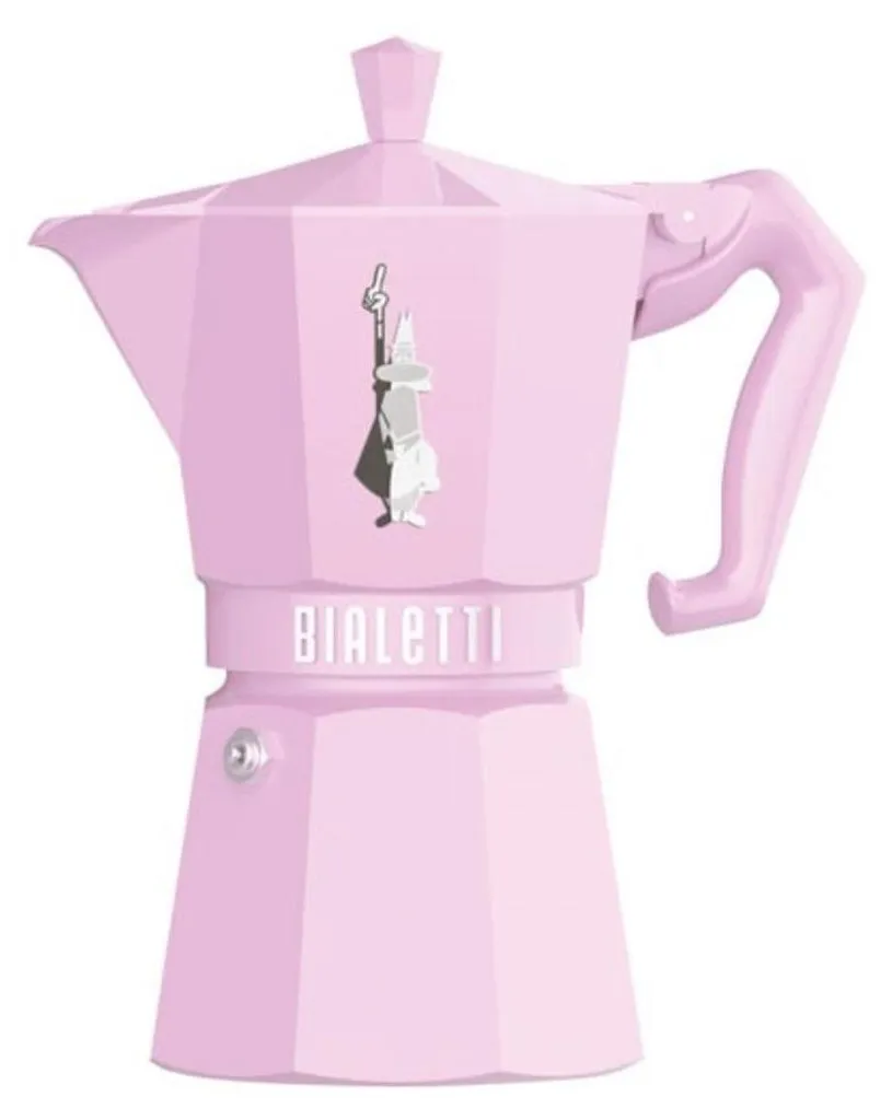 Cafetière Italienne Bialetti Moka Express Rose - Café Moulu Tradition