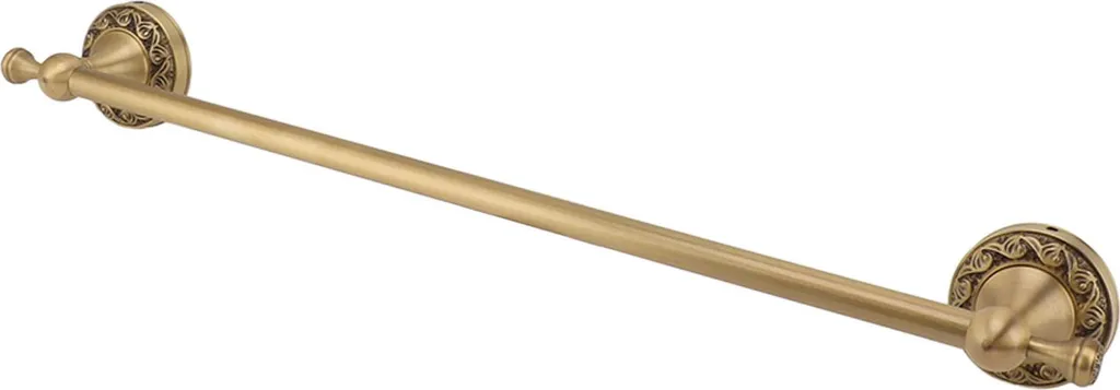 Porte-serviettes 19,7in en cuivre robuste rétro chic avec fixations