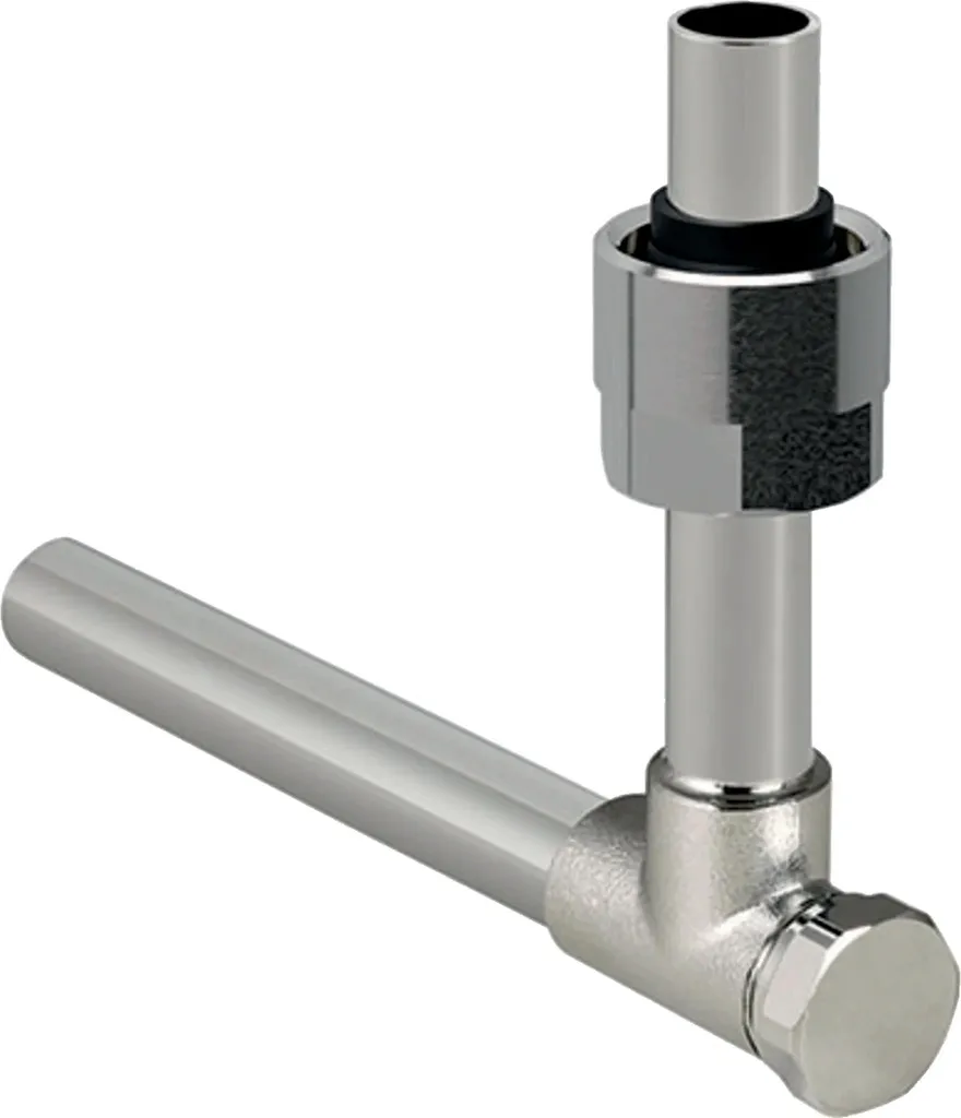 Geberit Mepla Raccordo Angolare d15 mm G3/4 Nichelato Chiudibile - 2 Pezzi