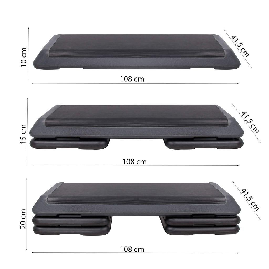 Stepping board Aerobic 3-násobný fitness stepper Stepbench Obrázok produktu 4