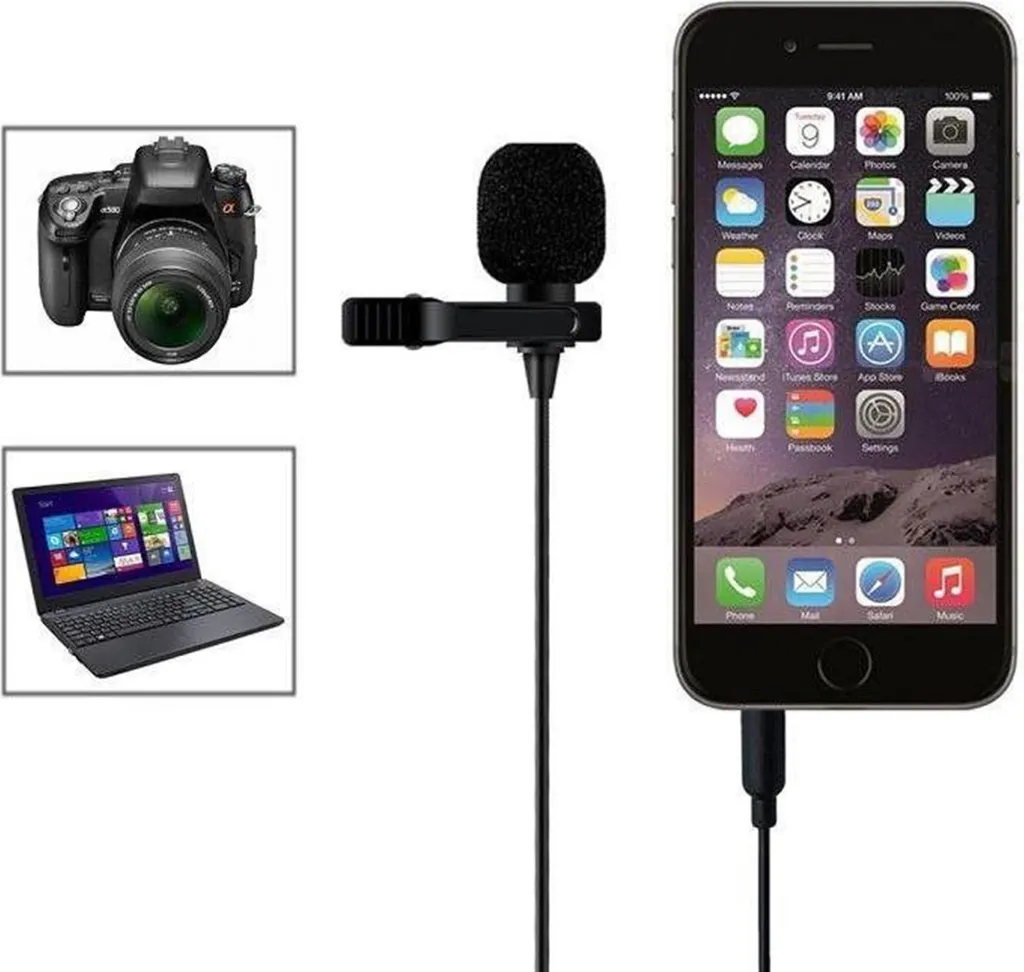 Microphone Lavalier Mozos Lavmic1 pour Interview et Vlog sur Téléphone - 3