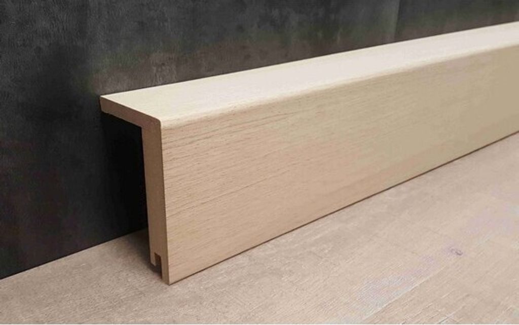 Heizrohrabdeckleiste Bis 88 mm Höhe 64 x 96 x 2500 mm Eiche MDF folie Abdeckleiste für Heizrohre by PROVISTON 12.5 Meter | 5 Stück