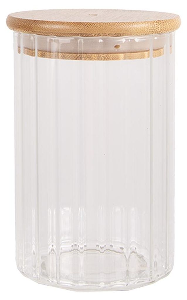 Clayre & Eef Vorratsglas Ø 8x13 cm Transparant Glas