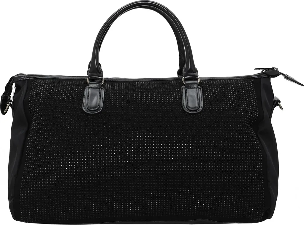 NAEMI Borsa a Tracolla Nera: Accessorio Trendy con Catena Oro