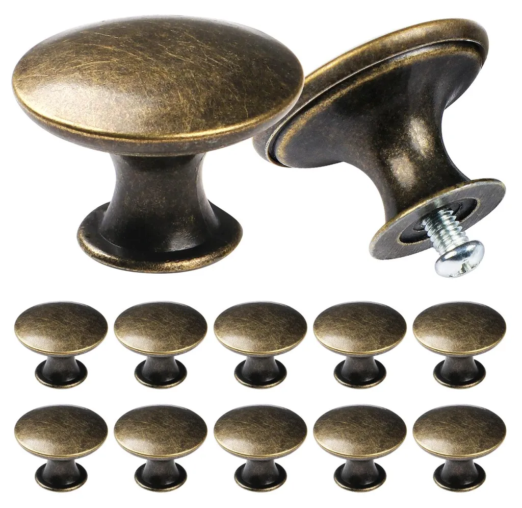 Boutons de meuble bronze antique lot de 24 pour remplacer vos poignées
