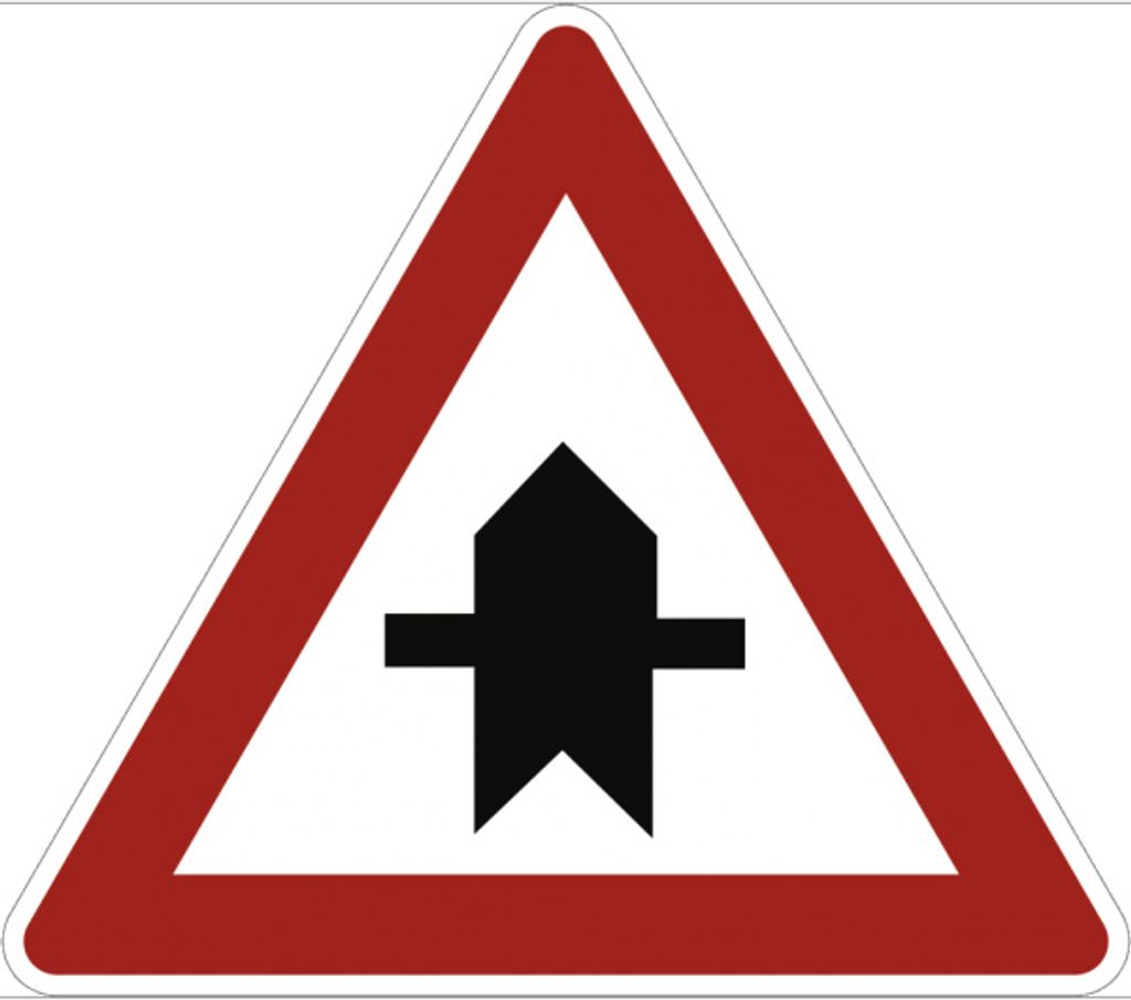 Verkehrsschild VZ301, Vorfahrt, Alu, RA2, 900 mm SL