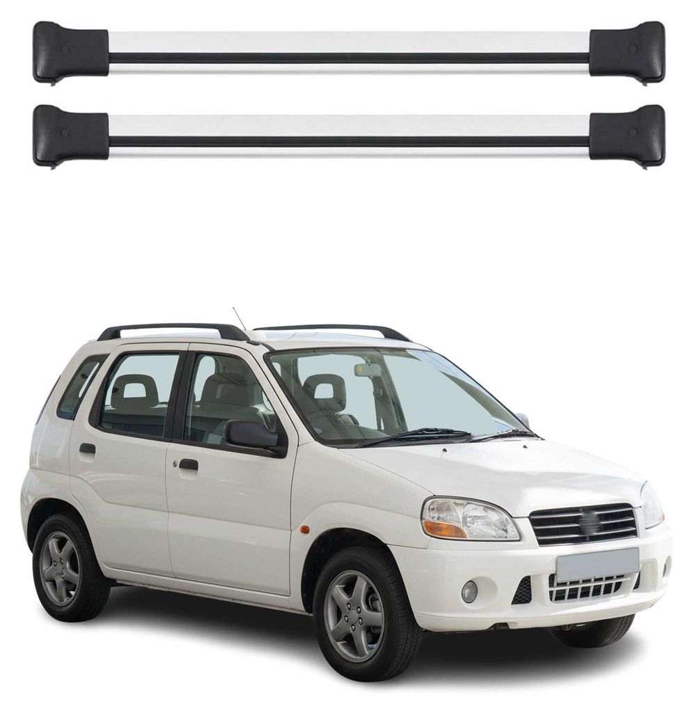 Dachträger Grundtäger für Suzuki Ignis I 2004-2006 FL 5Tür 75kg Alu Silber 2tlg