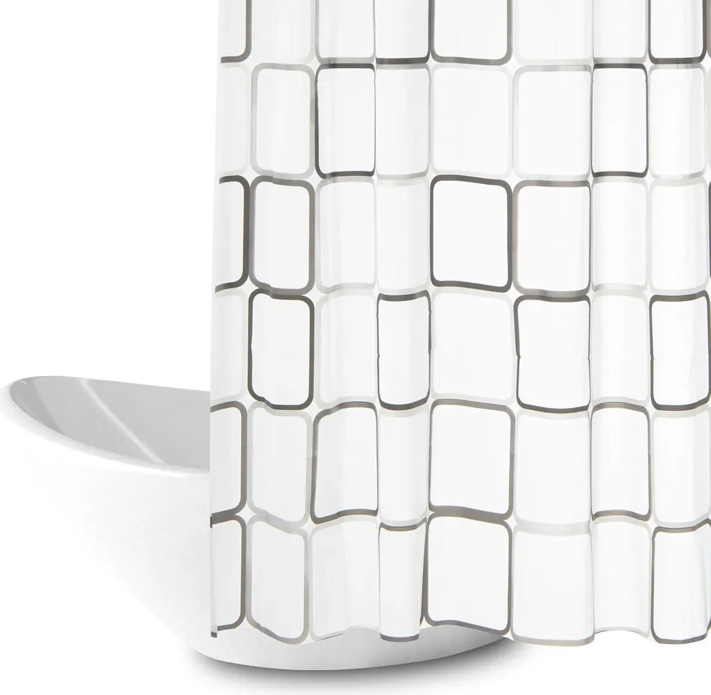 BOZKAA Rideau de Douche 180x200cm en Polyester Imperméable et Lavable