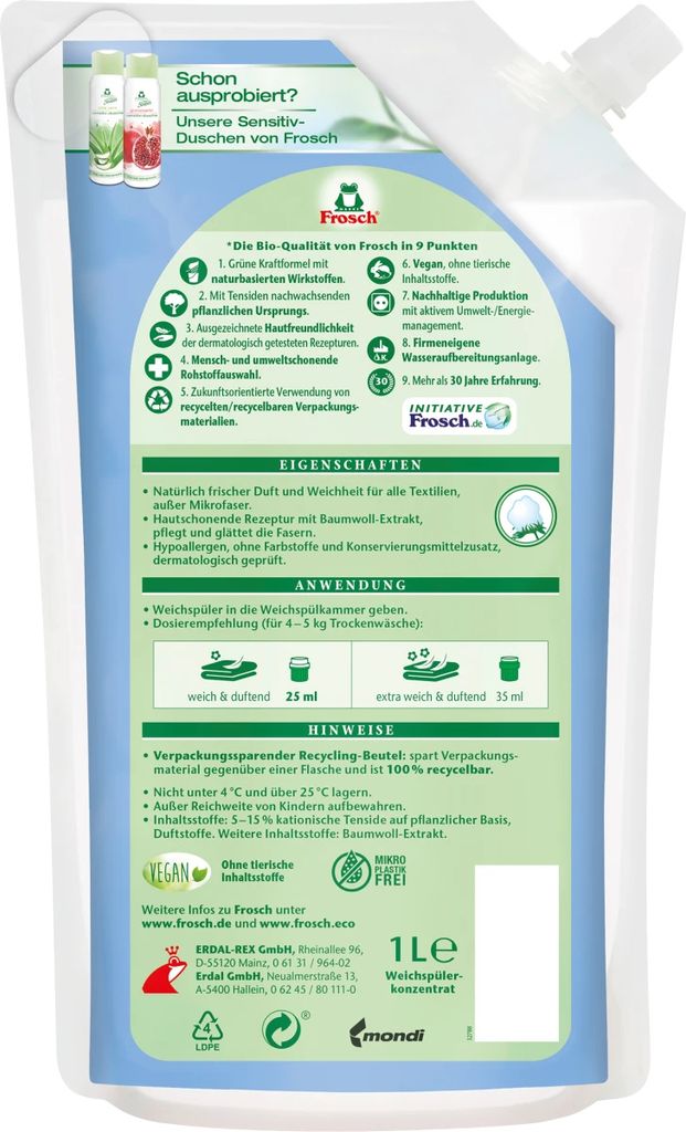 Frosch Wsp.baumwollbluete   1L Produktbild 