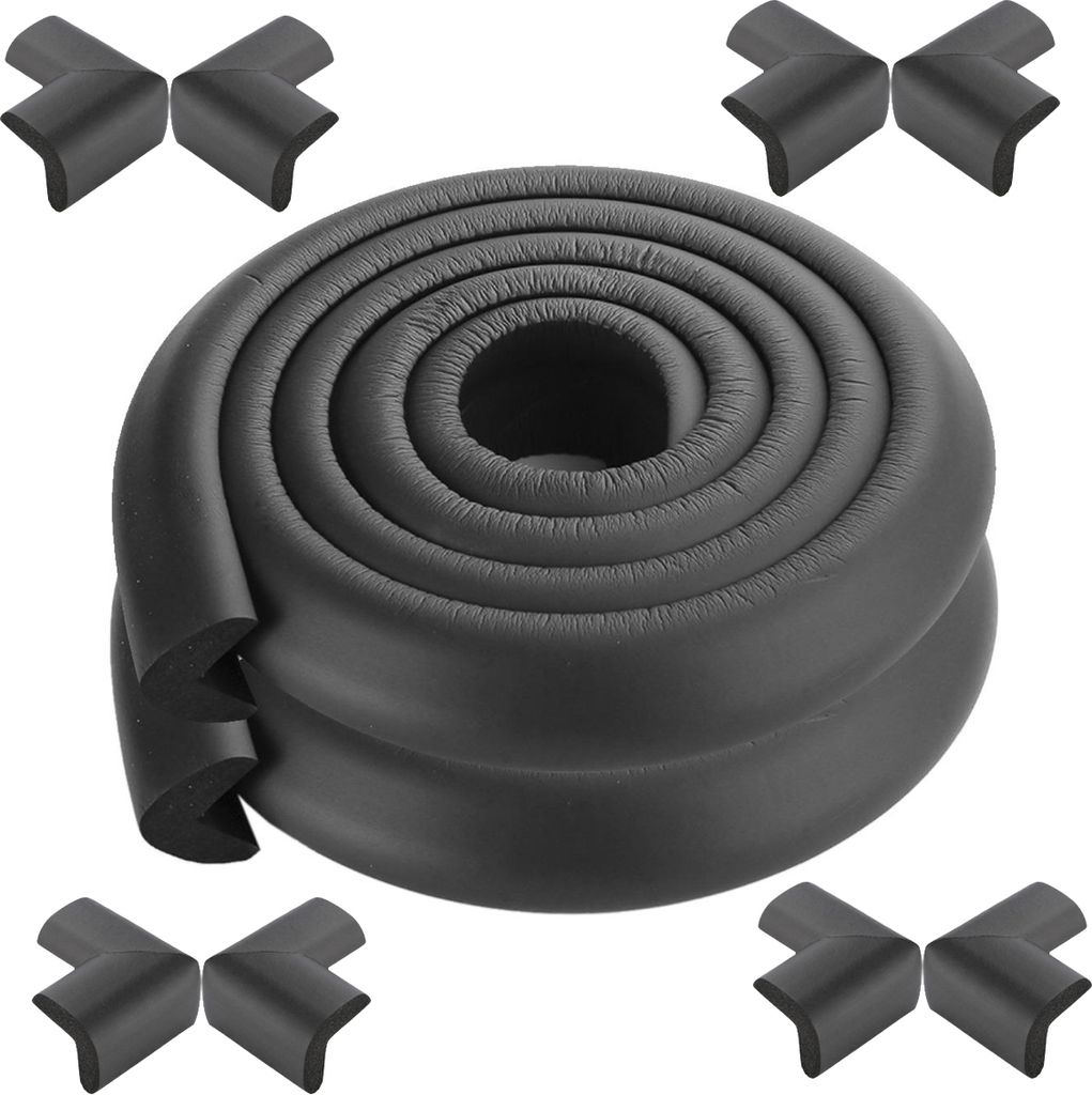 CANDeal 4 Meter L-Form Kantenschutz und 8 x Eckenschutz-Set, Premium-High-Density-Schaum baby schützende Haushaltswerkzeug für Tisch, Bank und an...