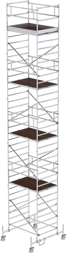 MUNK Rollgerüst mit Doppelplattform 1,35x1,80m Plattform, 11,35m AH