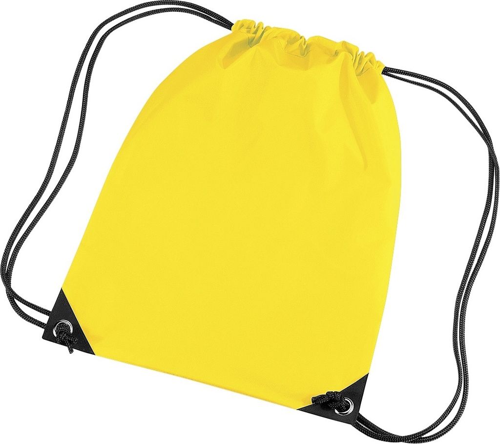 Bagbase Premium Turn Sack Wasser abweisend (11 Liter) (2 Stück/Packung) BC4326 (Einheitsgröße) (Gelb)