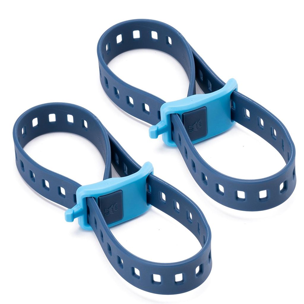 Qunature 1 Paar Bikepacking Multifunktions-TPU Spanngurt Fahrradspanngurt Gepäckspanner, Mitternachtsblau