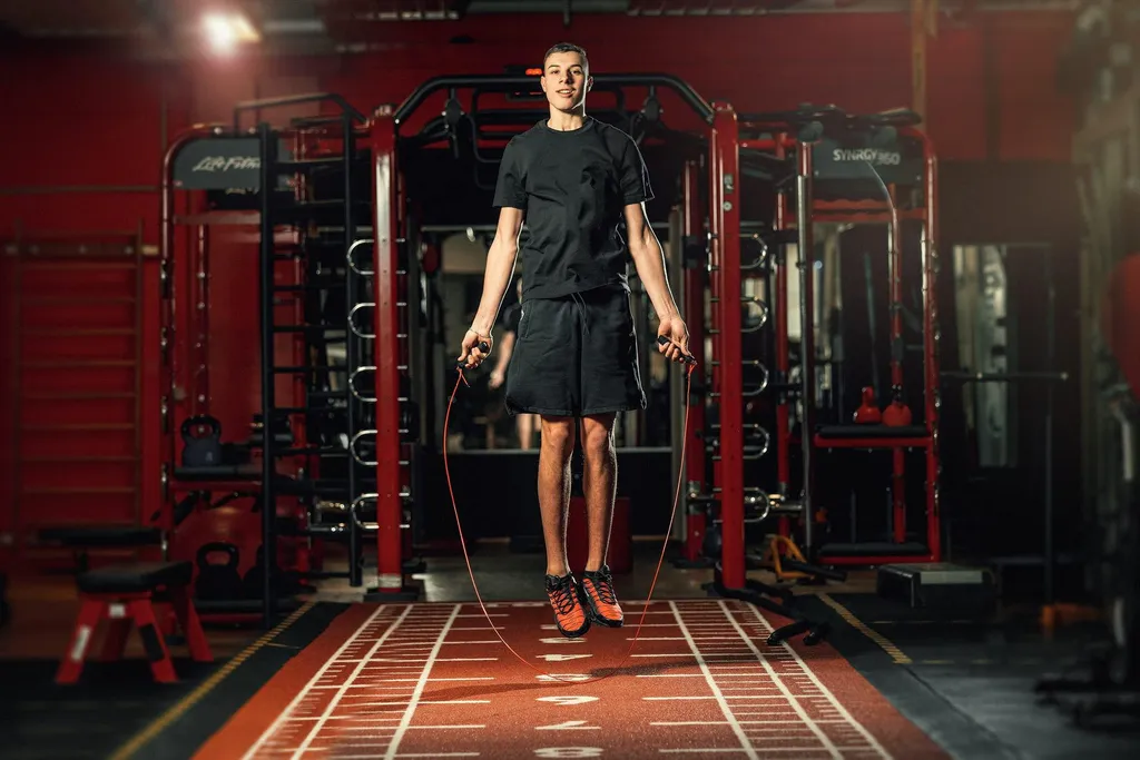 Corde à Sauter Speed Rope pour Double-Unders et Cardio Training Noir - 7