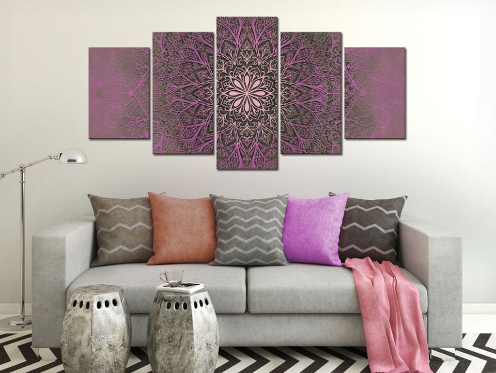 MANDALA ORNAMENTE Acrylglasbild Wandbild Kunstdruck Bilder Abstrakt f-A-0515-k-o