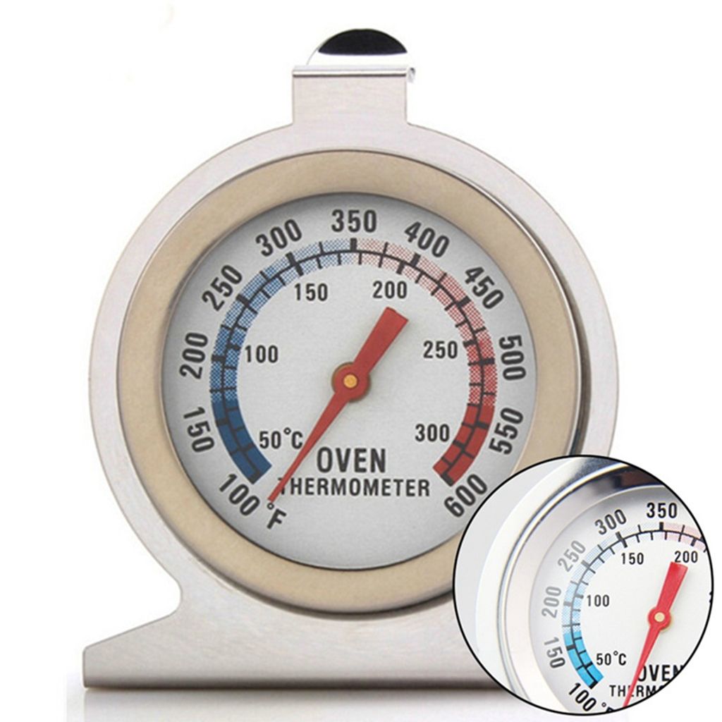 1/2x Edelstahl Thermometer Backofen Grill Ofen Küchen Bratenthermometer 50~500°C 