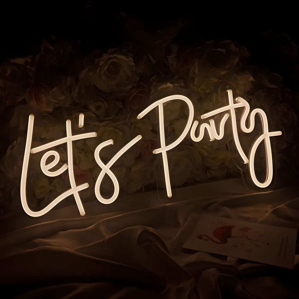 NEON LED světlo, dekorativní nástěnné světlo, Lets Party Obrázek produktu 
