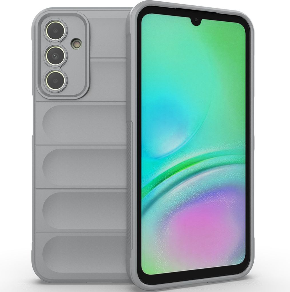 Handyhülle für Samsung Galaxy A15 Weich TPU Silikon Stossfest Anti-rutsch Hülle Grau