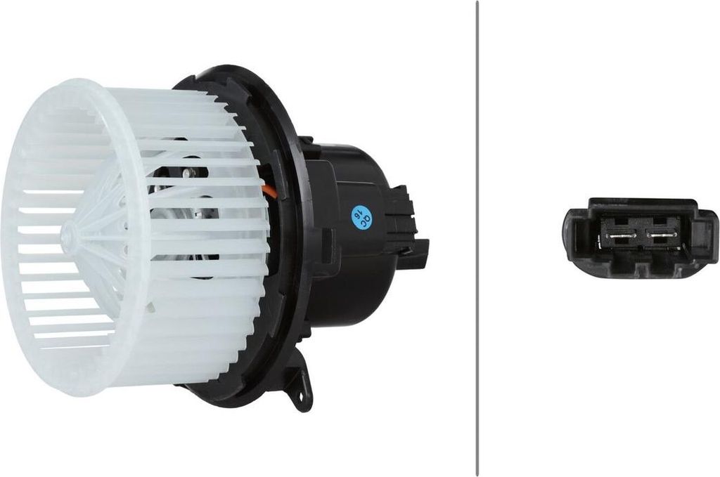 Innenraumgebläse 12 V 525 W 2-polig HELLA für u.a. OPEL CROSSLAND