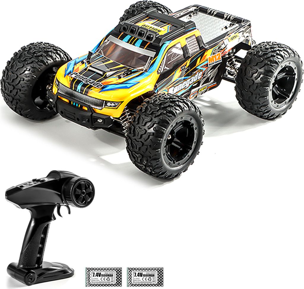 Ferngesteuertes Auto im Massstab 1:10, 45 km/h Hochgeschwindigkeits-4WD-Elektro-Rennwagen fuer Kinder und Erwachsene, ferngesteuertes 2,4-GHz-Gelae...