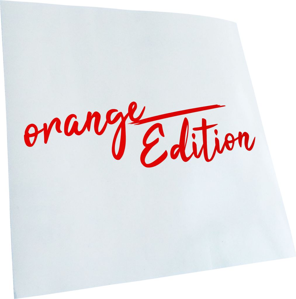 Kiwistar - Autoaufkleber - Orange Edition - Rot - 30x9cm - Aufkleber für Auto, Laptop, Fahrrad, LKW, Motorrad mehrfarbig JDM Decal Racing