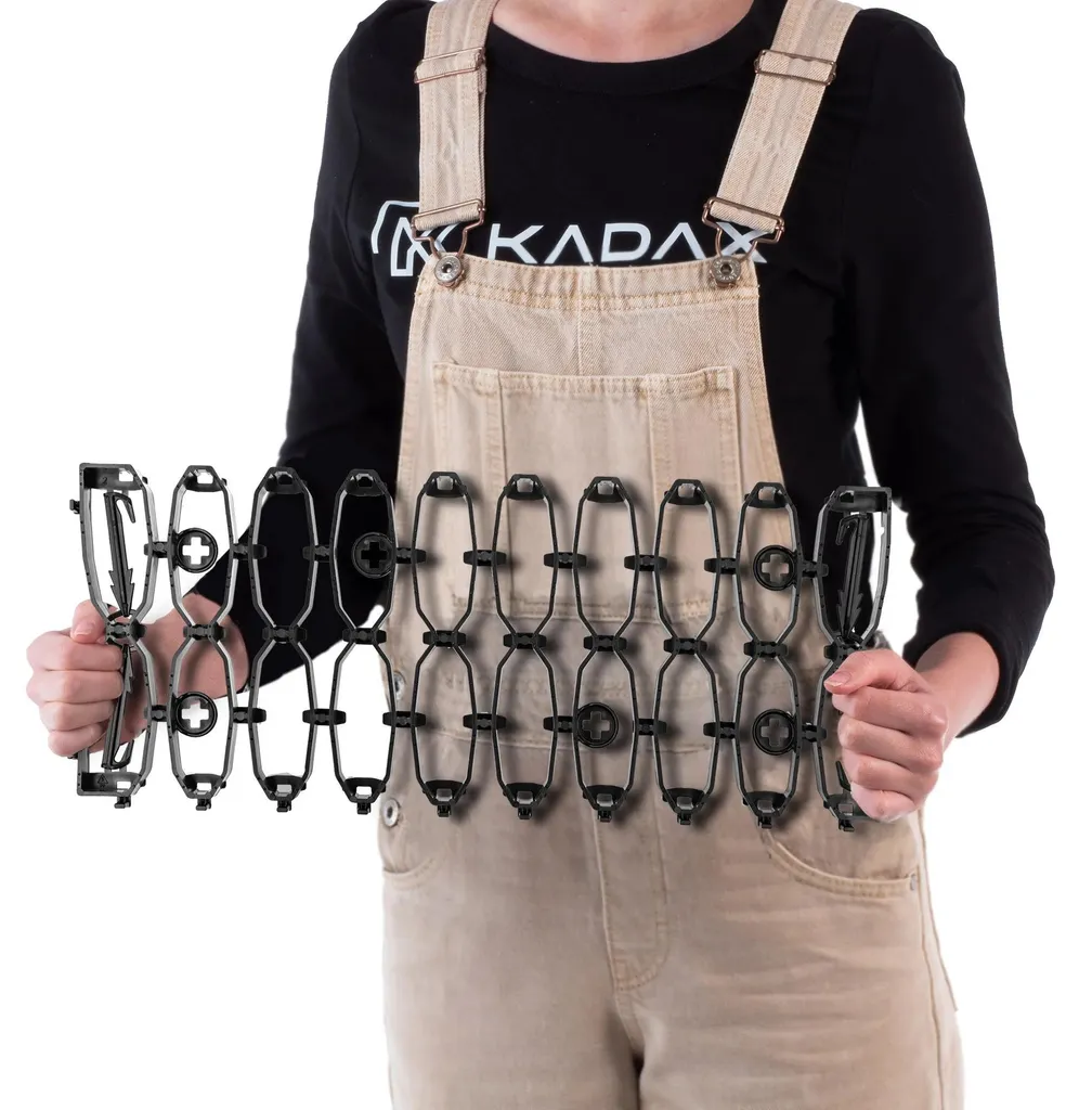 Dalles de stabilisation gazon modules 47cm noir - Pack de 20 plaques