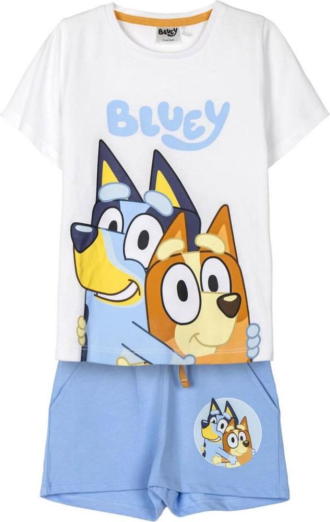 Bluey Kinder Jogginganzug 2-teilig – Sweatshirt & Hose – Baumwolle Set 6 Jahre