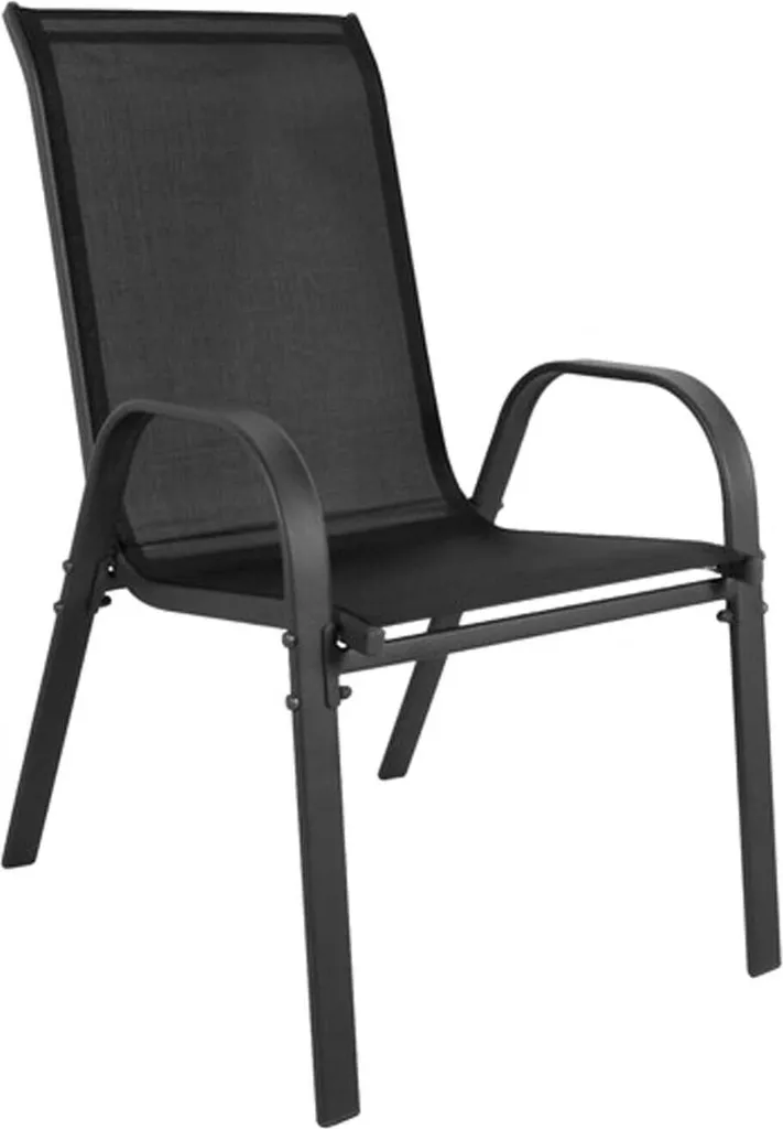 Chaises Sofia Noires Design Ergonomique 91 cm - Ensemble de 4 Pièces - 2