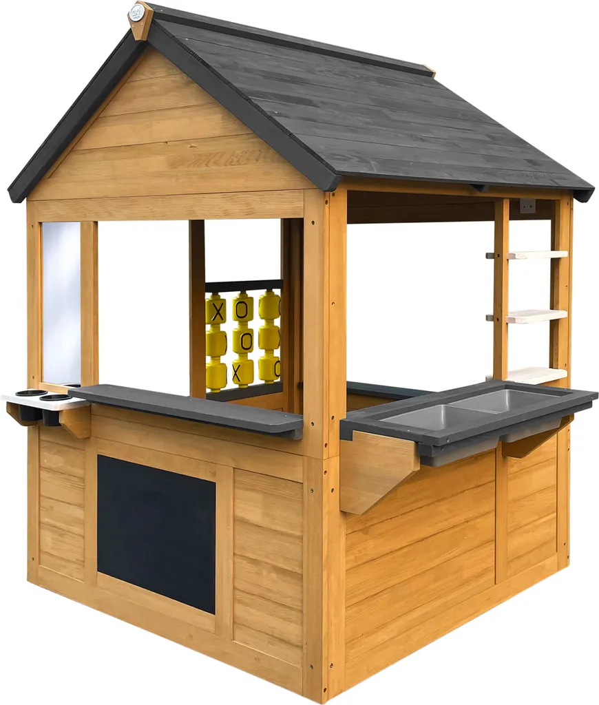 AXI Lynn Maisonnette en bois Anthracite avec cuisine de jardin pour enfant