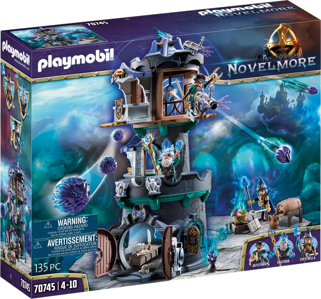 PLAYMOBIL Novelmore 70745 Tour du sorcier Violet Vale jeu de château