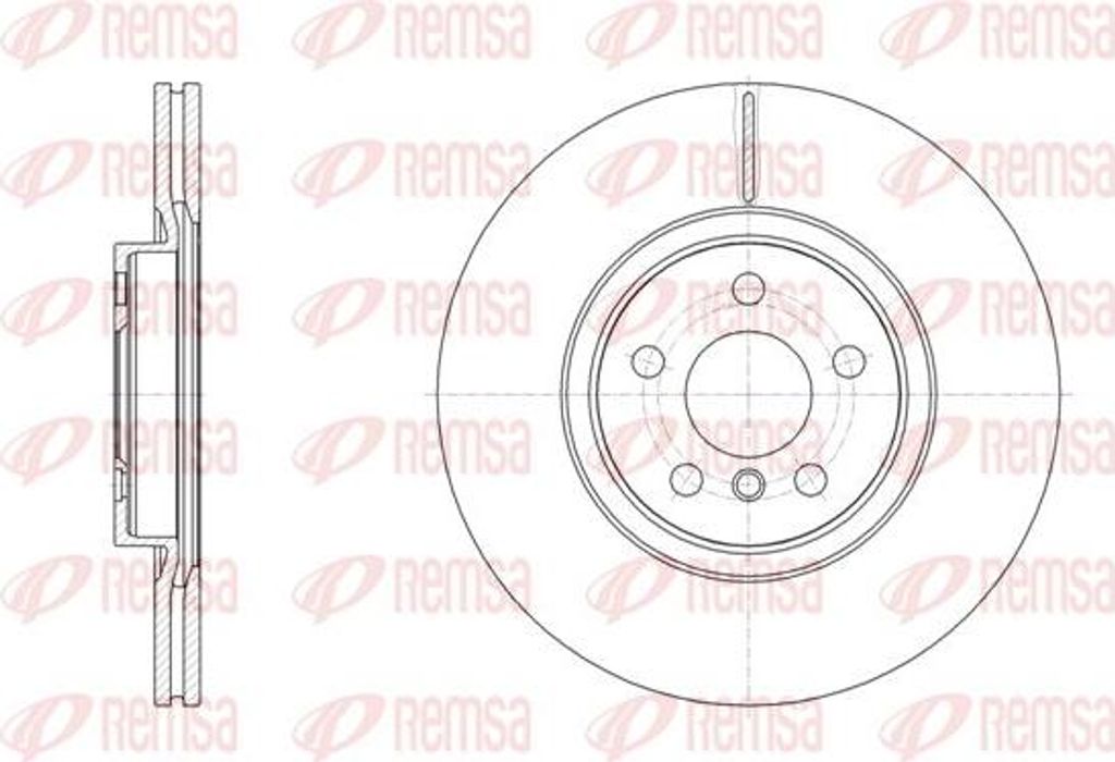 REMSA 61546.10 Bremsscheibe OE 34116865713 kompatibel mit 2er F45, 2er F46, X1, Countryman
