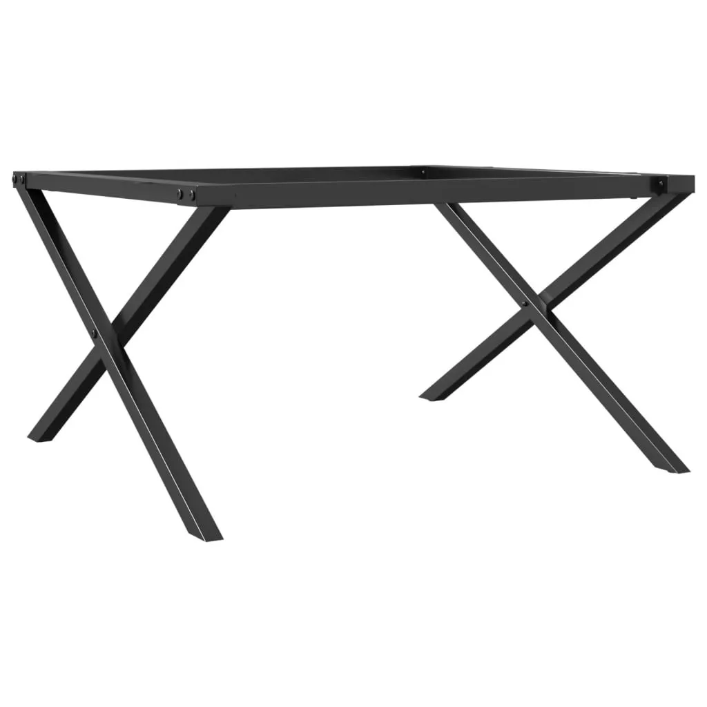 Struttura Tavolino a X 80x70x43 cm in Acciaio - Design Industrial