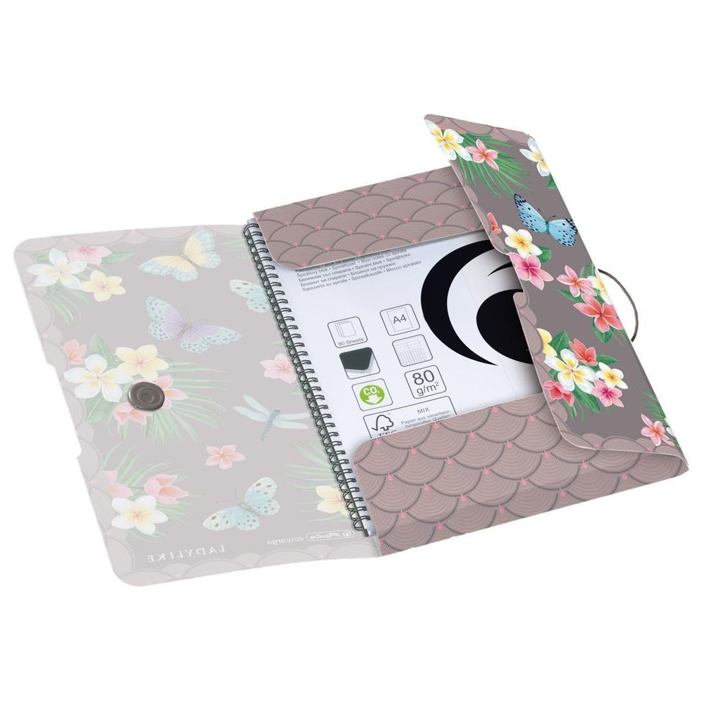 Herlitz elastický pořadač PP A4 Ladylike Butrfl. Obrázek produktu 