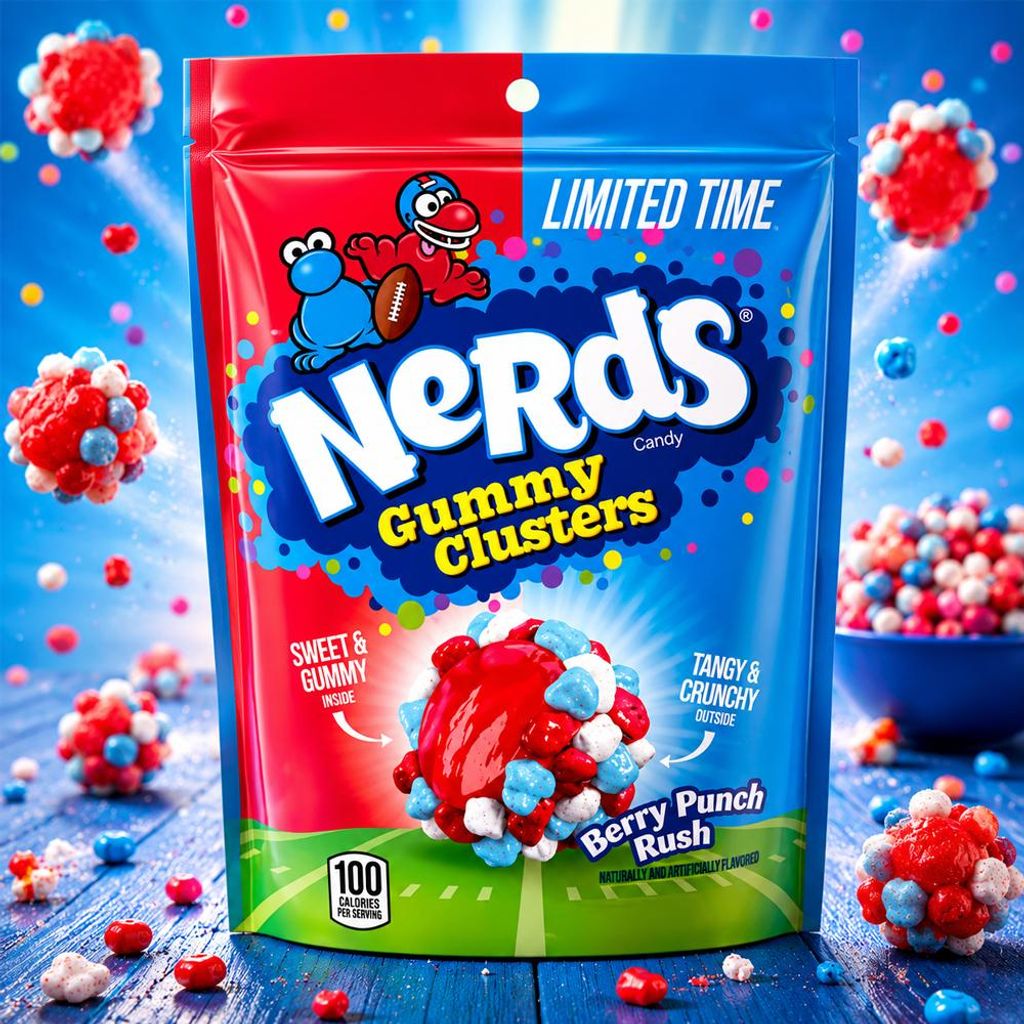 Nerds Gummy Clusters Berry Punch Rush (12 x 141g) Produktbild 